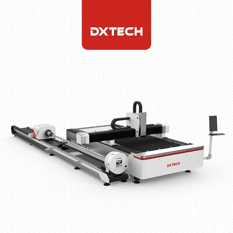 Heavy Industry 1kw 2kw Fiber Laser Metal Cutting Machine 1530 Fiber Laser Tube Cutting Machine With Rotary Axis