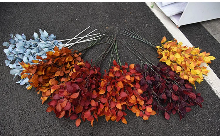 Artificial Fagus longipetiolata leaves