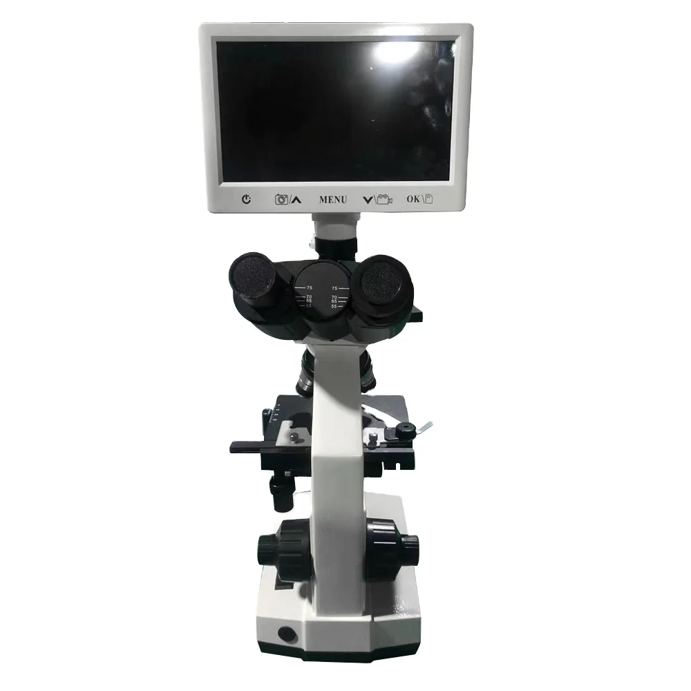 KD1003 ЖК-цифровой тринокулярный биологический микроскоп для домашних животных