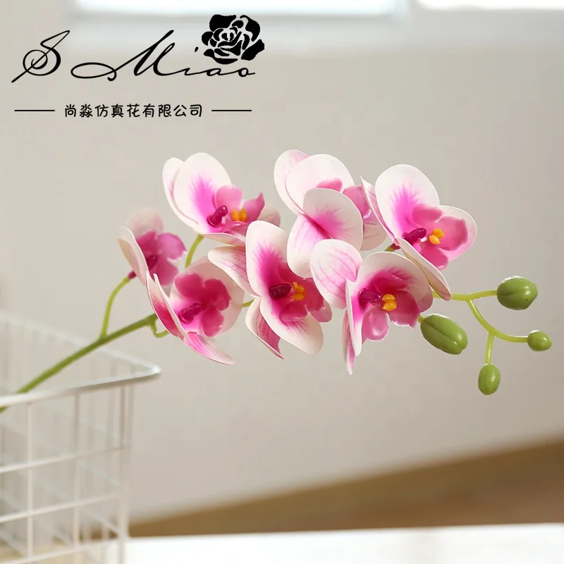 Factory Customized Artificial Orchid Wholesale Wedding Decor Flower Arrangement Orchids Artificial Flower Phalaenopsis