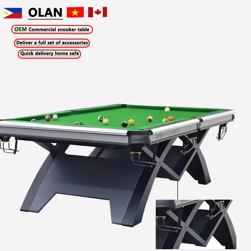 High Quality Snooker Billiard Table for Game Room, Office, Family Snooker Pool Billiard Table