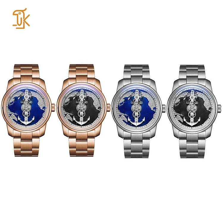 Luxury Luminous Blue Ocean Mechanical Watch Automatic 5 Atm Water Resistant Bracelet Stainless Steel Oem Watch Manufacturer