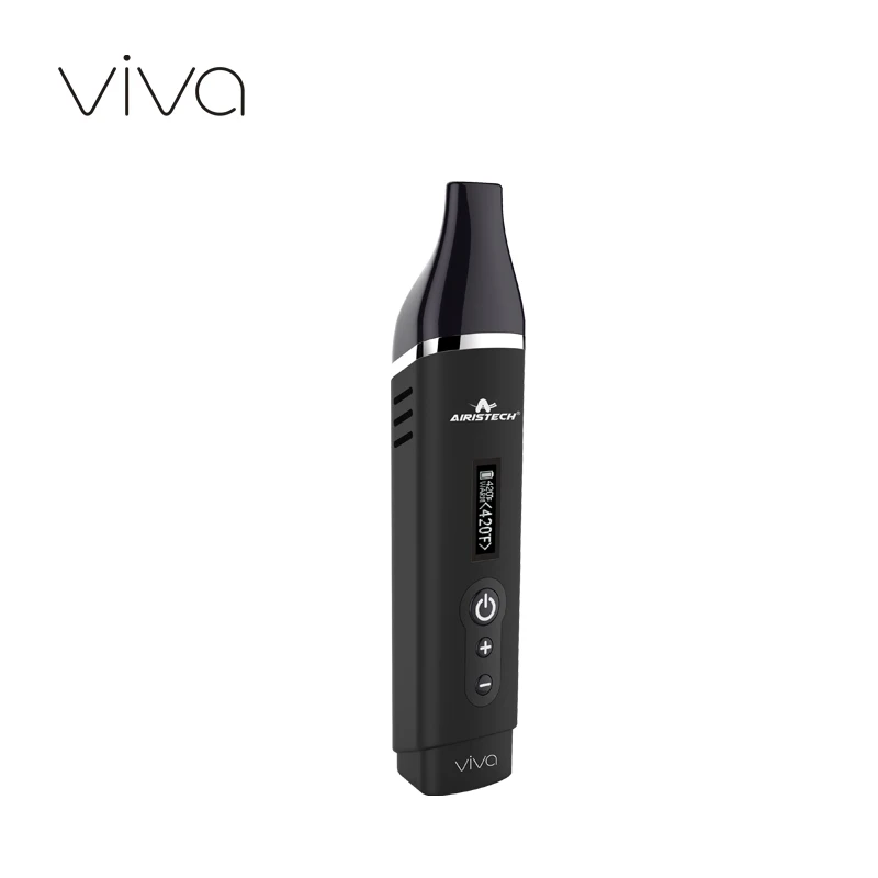 
2020 Premium airis herbva viva Dry Herb pen vaporizador private label digital vaporiser for dry herb with OLED Screen L 