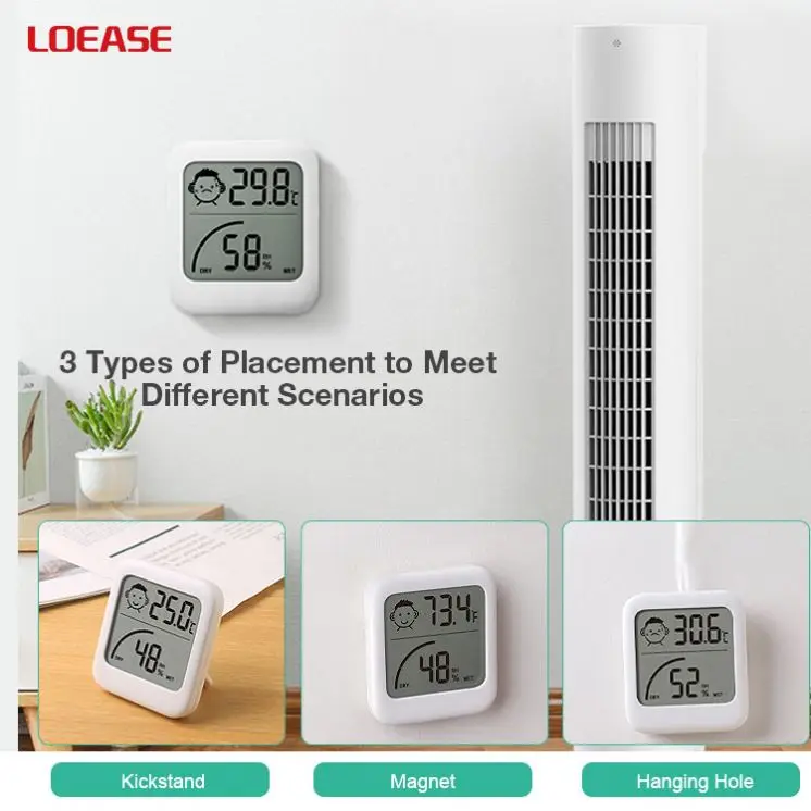 Digital Thermometer Hygrometer Sensor Temperature And Humidity Monitor