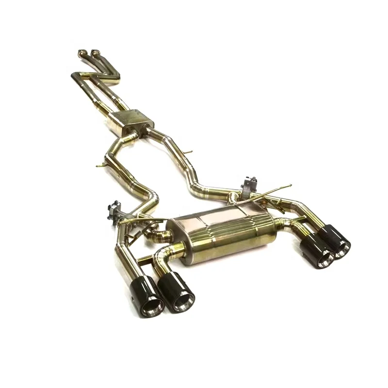 Выхлопная система SHUNCHI для BMW M2C S55 3 0 T 2018-2022 титановая выхлопная catback с пневматическим выпускным клапаном