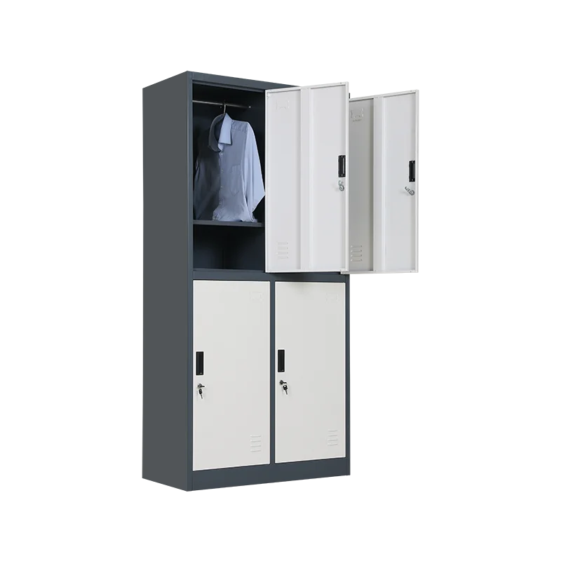 Stainless steel wardrobe Multi-function 4  doors  clothes closet