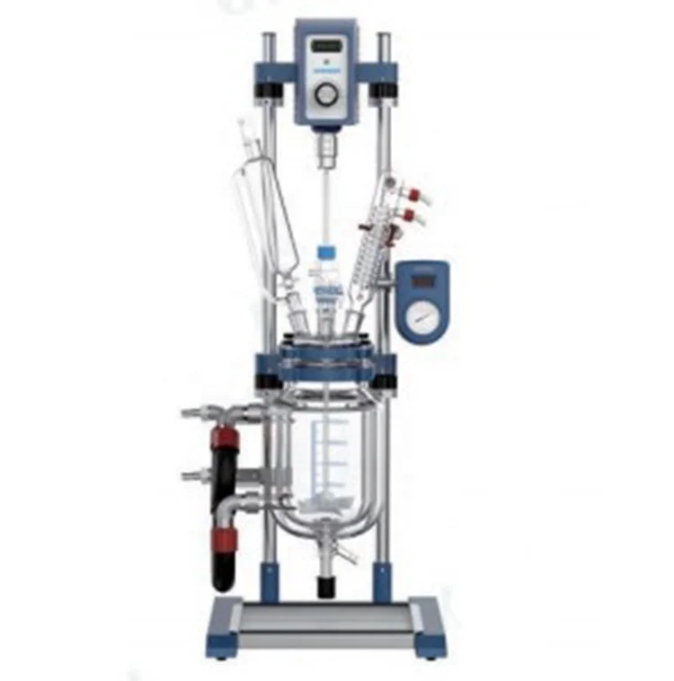 BIOMETER Floor Type Lab Jacketed Chemistry Mixing Glass Reactor