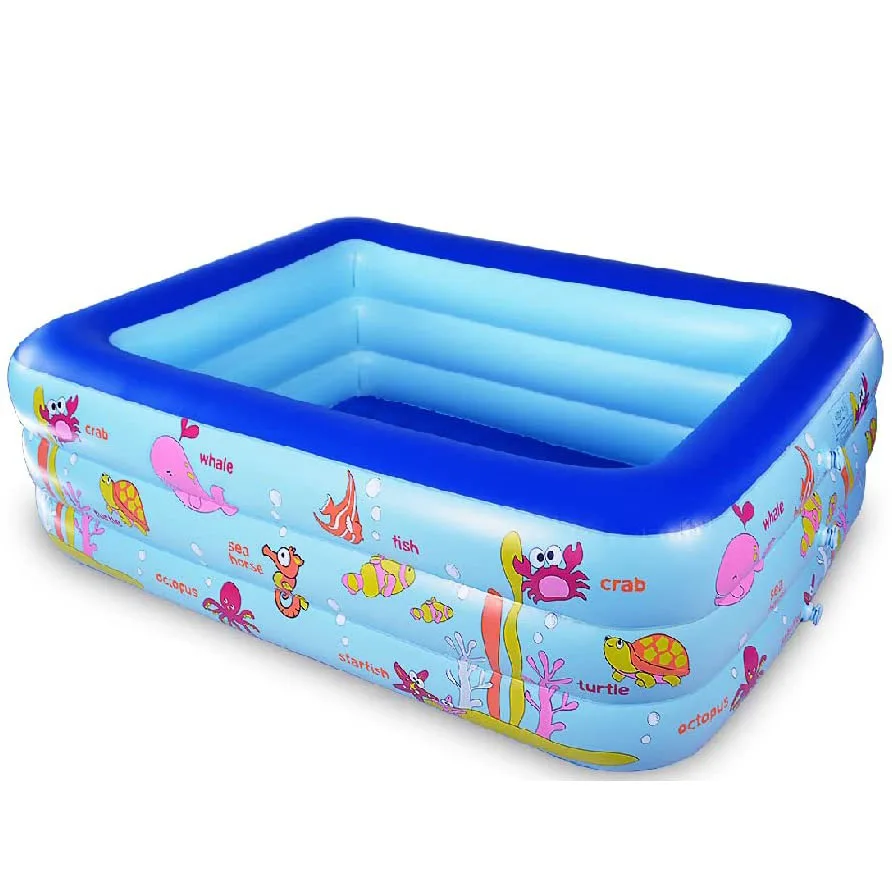 Inflatable Kiddie Pool Kiddie indoor or outdoor pool seaworld inflatable soft floor bathtub Ball pit pool