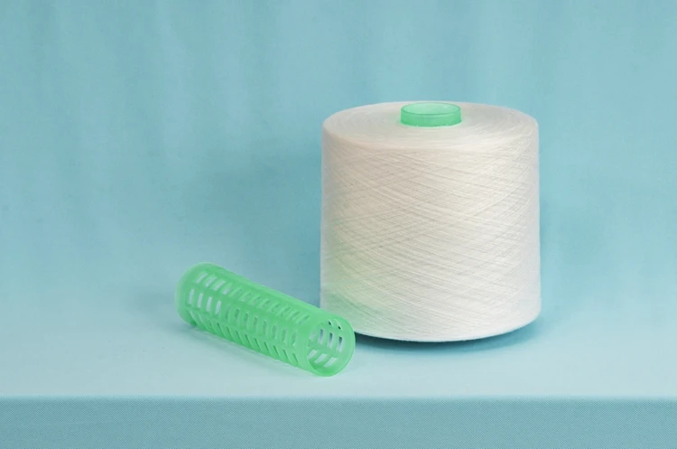 Factory Sale Various 402 Cone Winder 100% Polyester Sewing Elastic Thread Raw White