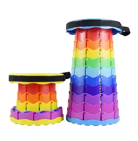 2022 Hot Sale Lightweight Portable Telescoping Stool Collapsible Stool Seat Folding Fishing Chair