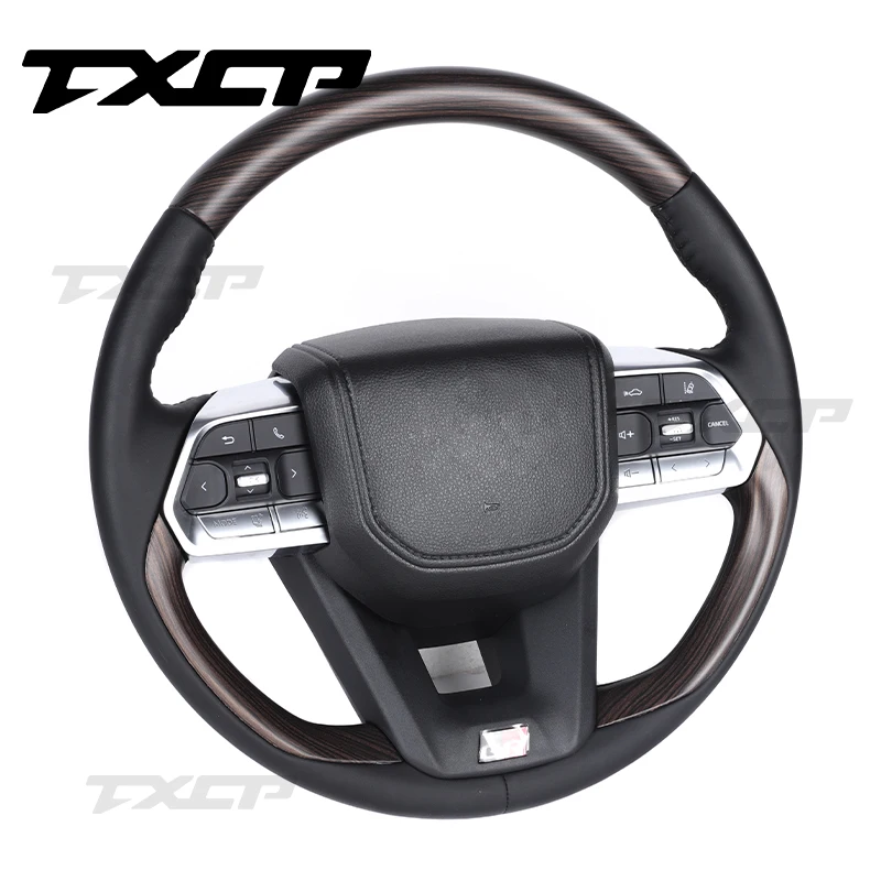 Fit For Toyota Land Cruise Toyota Prado LC300 LC200 LC70 FJ70 FJ200 GR LC150 Wooden Steering Wheel