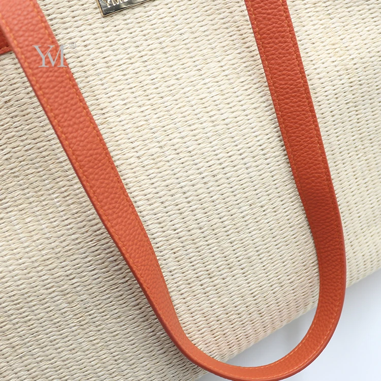 wholesale designer handbag newest cosmetic bag organizer personalized primary color weave tote bags