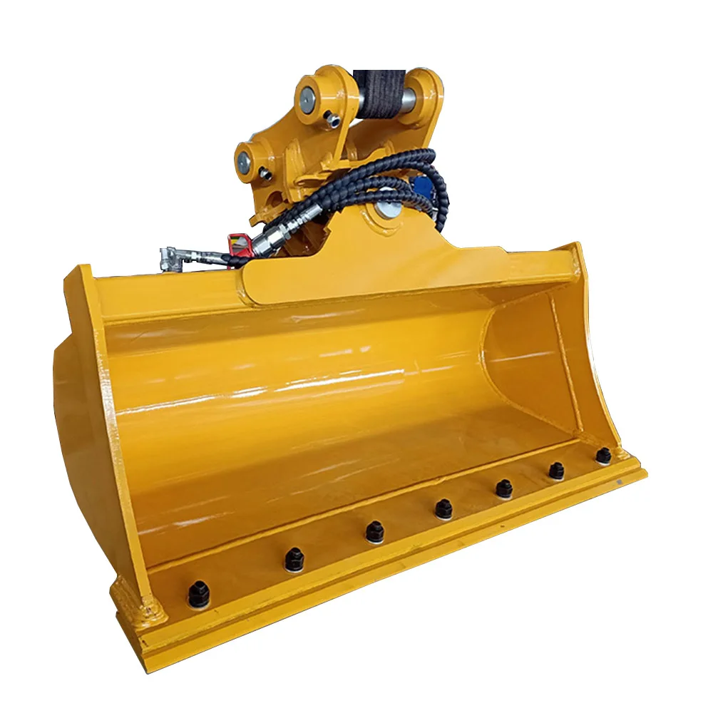 XZFE Factory Supply Excavator Hydraulic Tilting Bucket Double Blade Tilting Bucket fit for VIO35