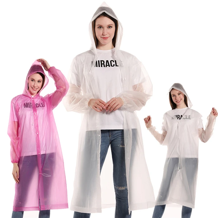 New Portable lightweight waterproof EVA raincoat color rainwear for hiking travel