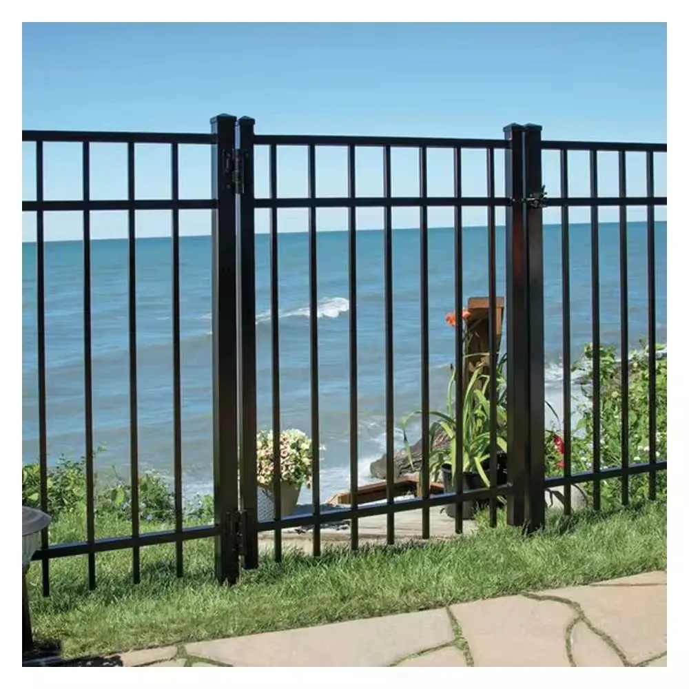 4-FT x 12-FT Black Aluminum Mesh Pool Safety Barrier Panel Temporary Fence Outdoor Safe Mesh Fencing