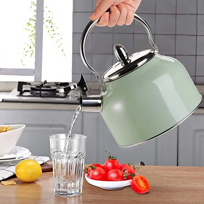0.5L чайник со свистком из нержавеющей стали Электрический бутылка чай горшок