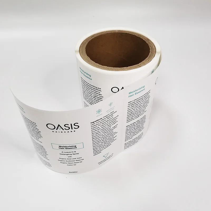 Factory direct cosmetic label sticker for personal care products