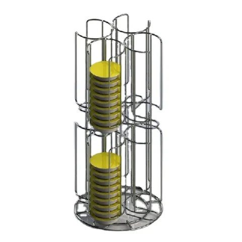fancy gift 2 tier metal tassimo capsule 80 pod holder