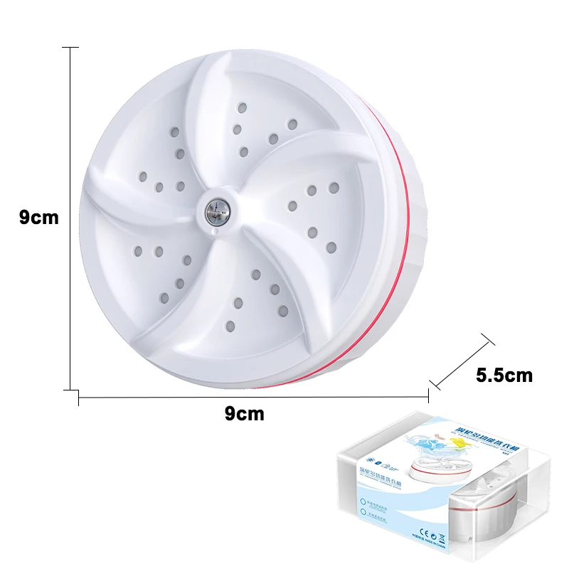 New Design Electric Mini Washing Machine Portable Bucket Folding Turbine Laundry Washer for Dormitory