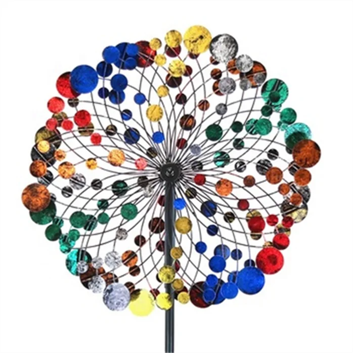 Hourpark Unique and magical wind catchers metal outdoor decoration Colorful wind spinners