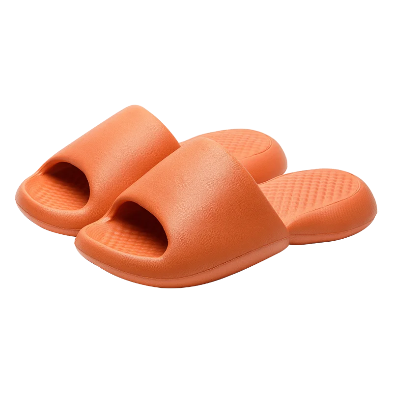 Japanese plastic slippers with thick soft  soles for women in summer indoor home deodorant bathroom slippers for men
