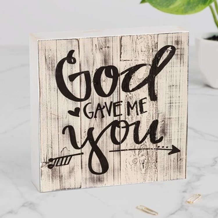 Customized Custom Funny Wood Board With Blank Letter Quotes Indoor Decorative Home Toilet Farmhouse Wood Sign