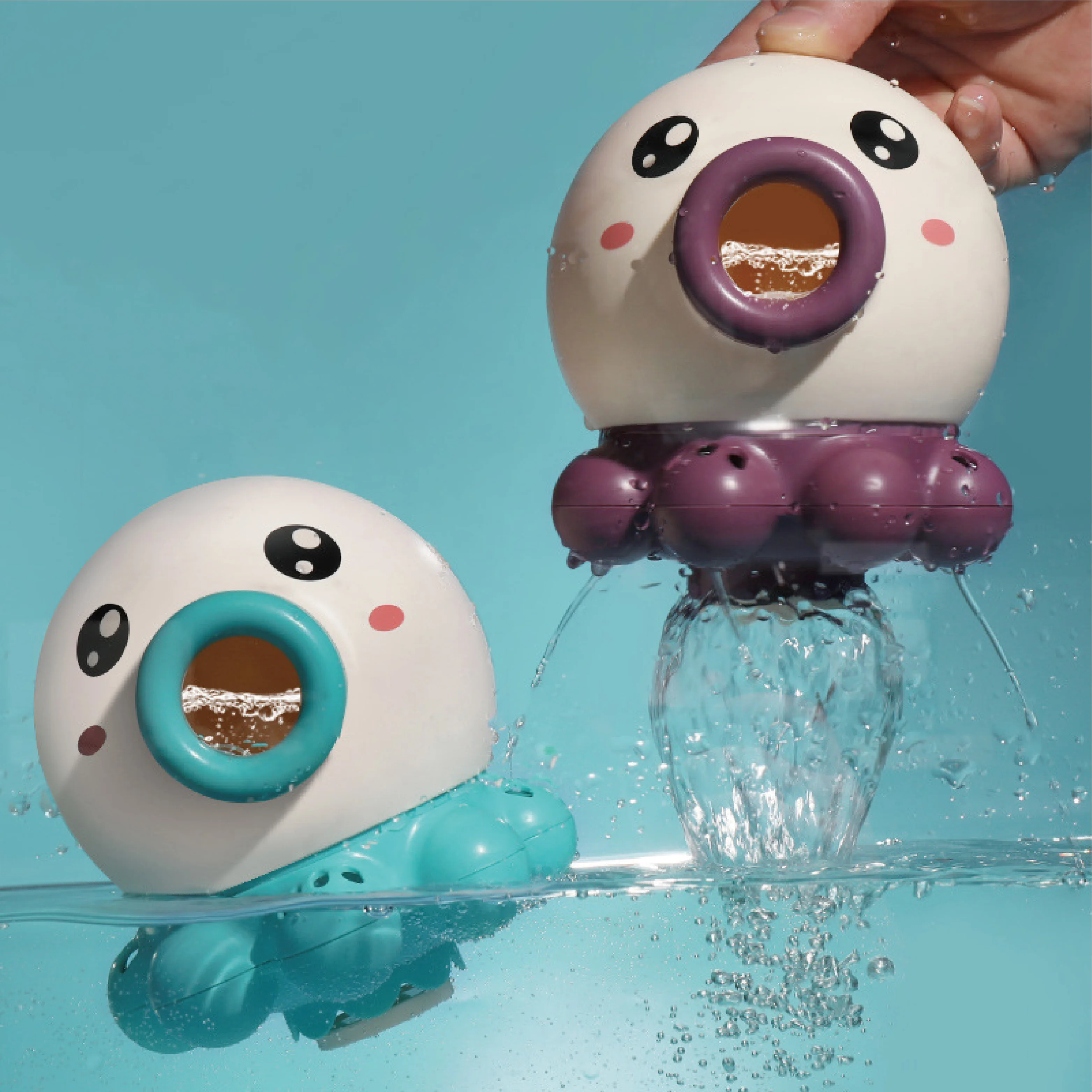 Игрушка-Осьминог для ванны с плавающей водой игрушка-распылитель пластиковая Интерактивная детская игрушка-спринклер
