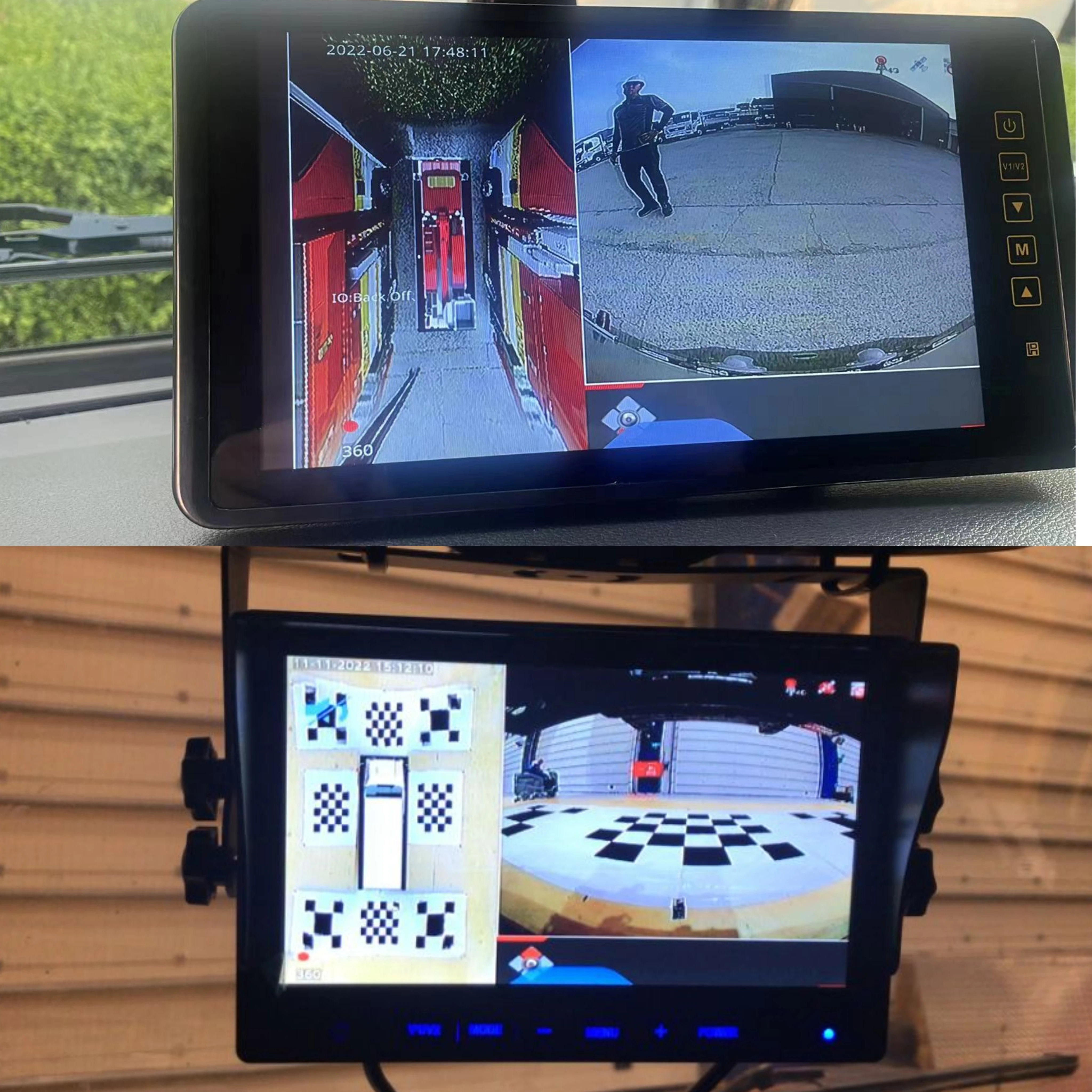 Vehicle Telematics System 360 Panoramic View Surveillance 8CH MDVR With Blind Spot Detection