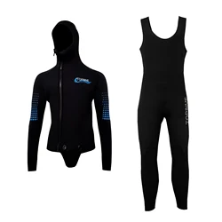 Custom 5mm Neoprene FreeDiving Wetsuits Surf Dive Two-piece Wetsuit Diving Suit