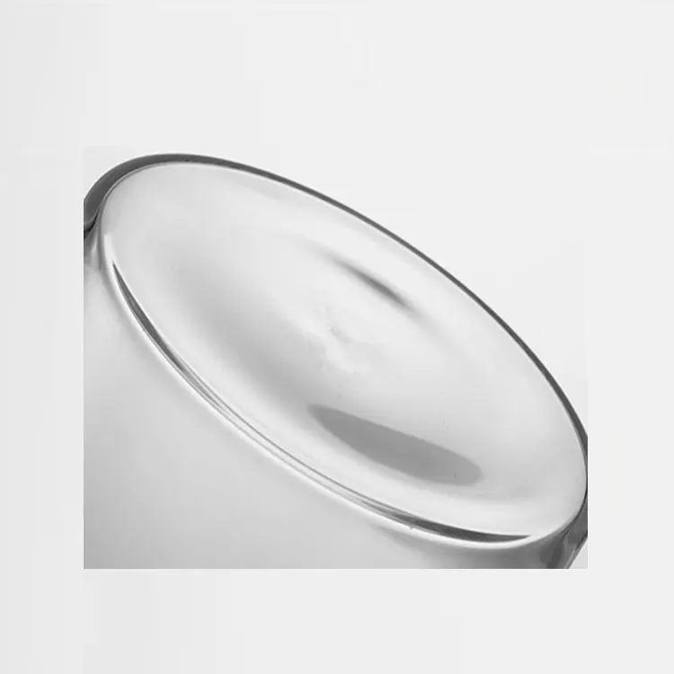 Wholesale  glass storage jar high borosilicate glass with metal lid for food storage