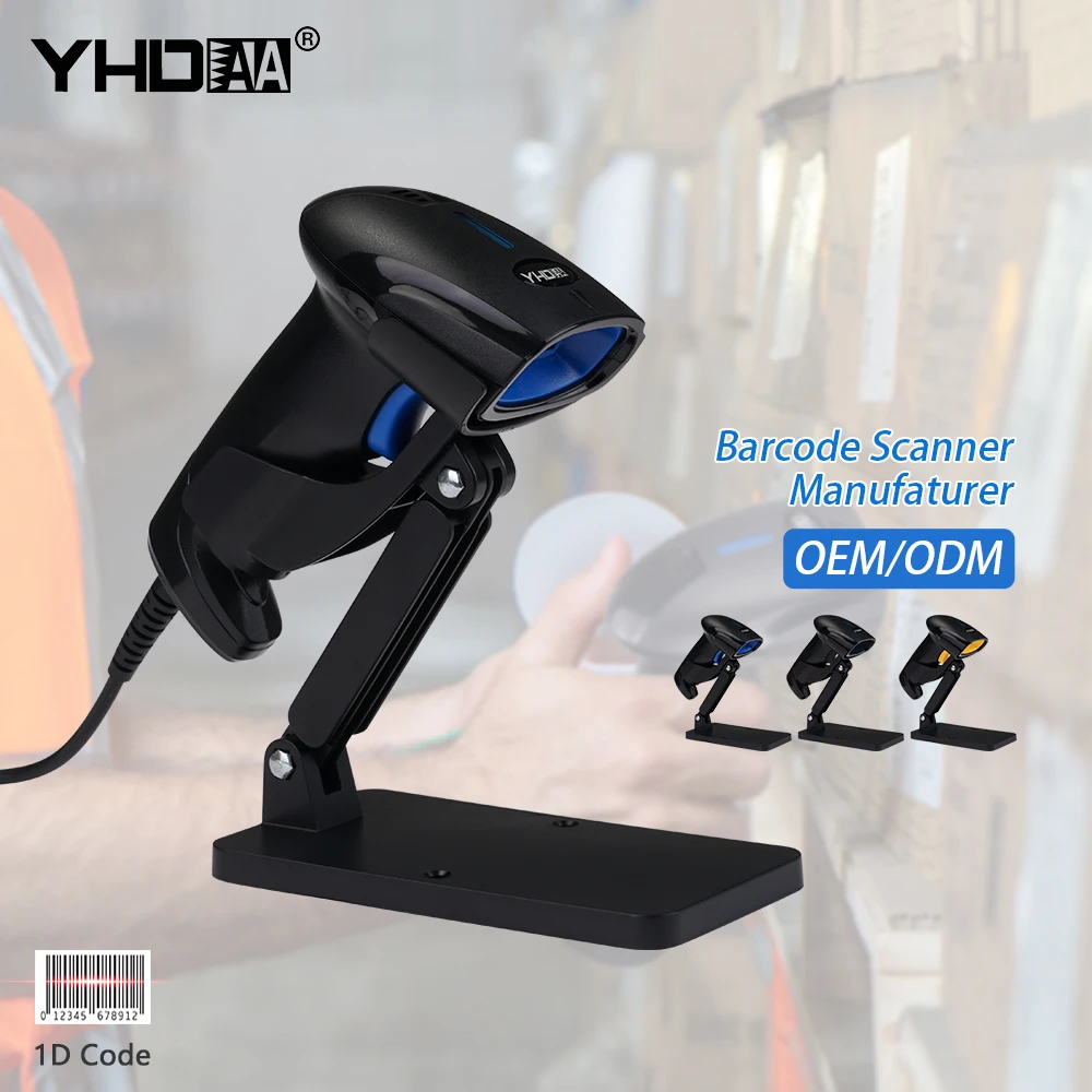 YHDAA USB 1D Laser Bar code  Wired Handheld Barcode Scanner Reader