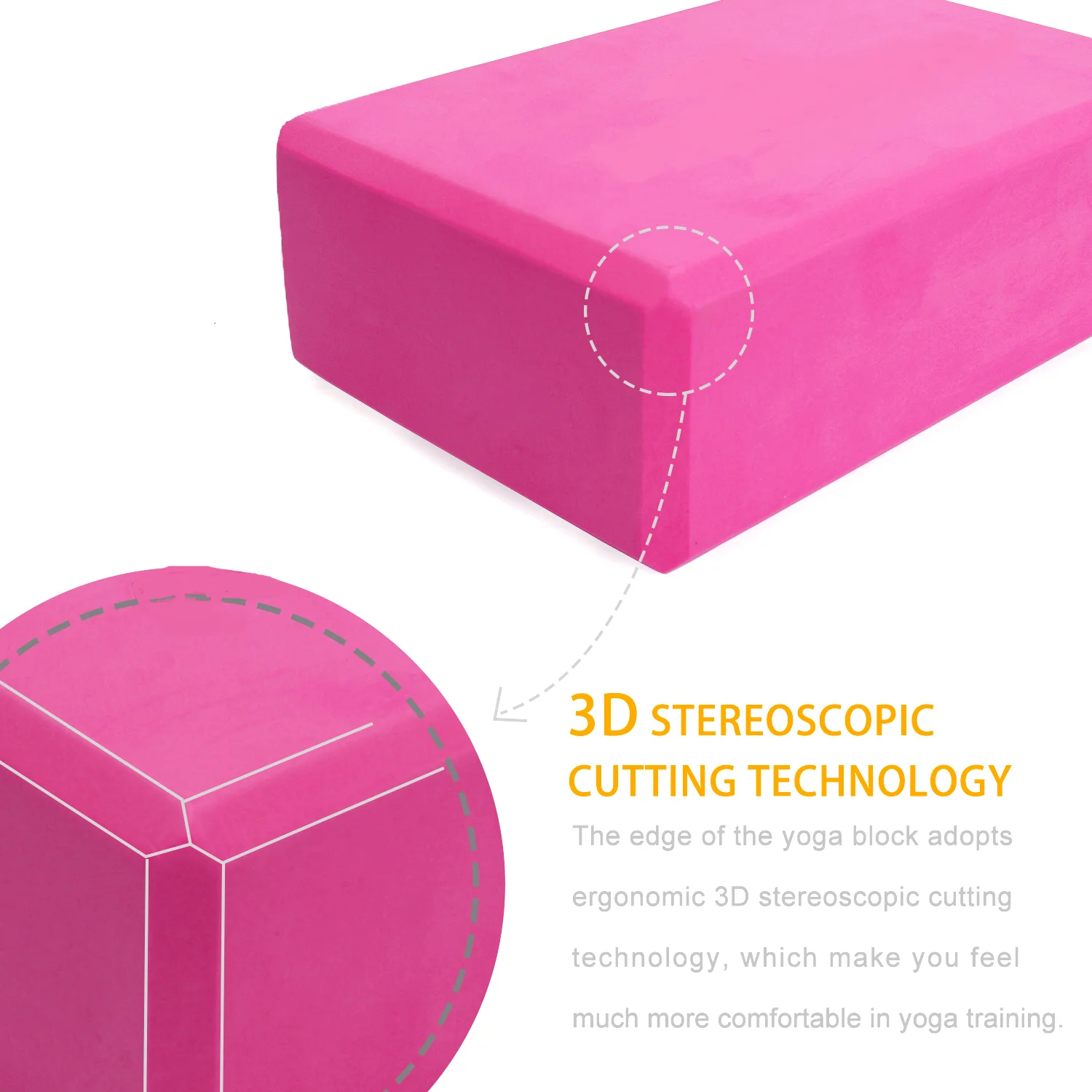 In stock Soft Gym Fitness Eco Friendly Custom EVA Yoga Block