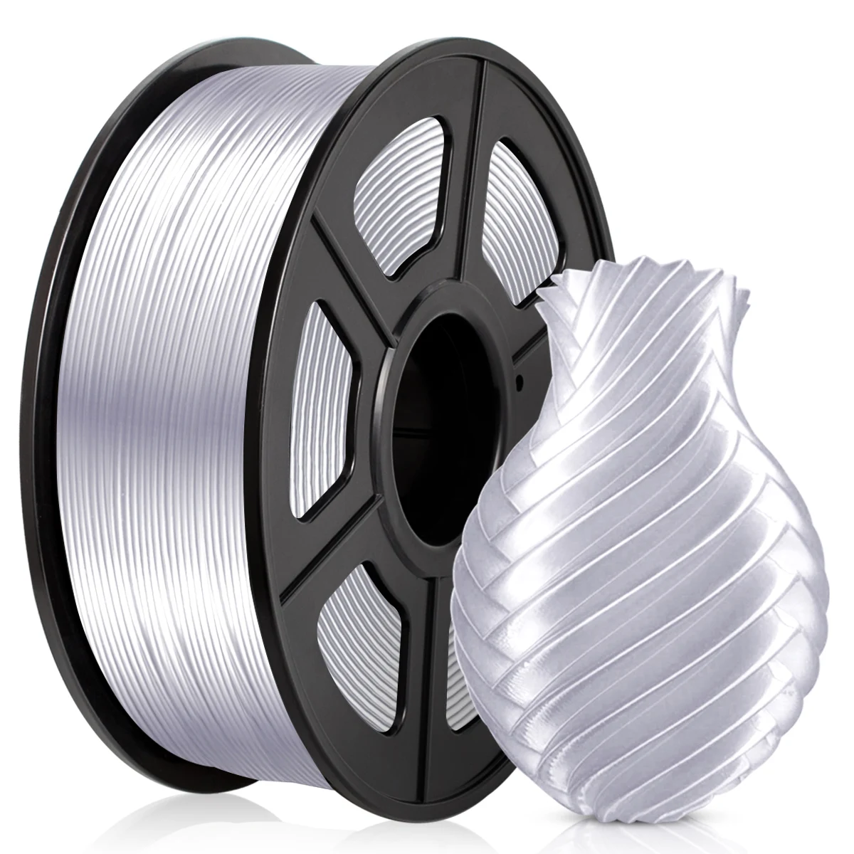 SUNLU Neat Winding 3D Filament Silk PLA For 3D Printer 1.75mm  3.0mm 1kg