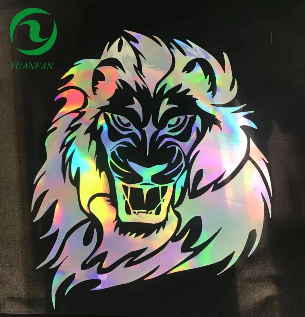 Yuanfan High Quality Hologram heat transfer vinyl for clothing t-shirt Iron on film textile fabric htv cricut