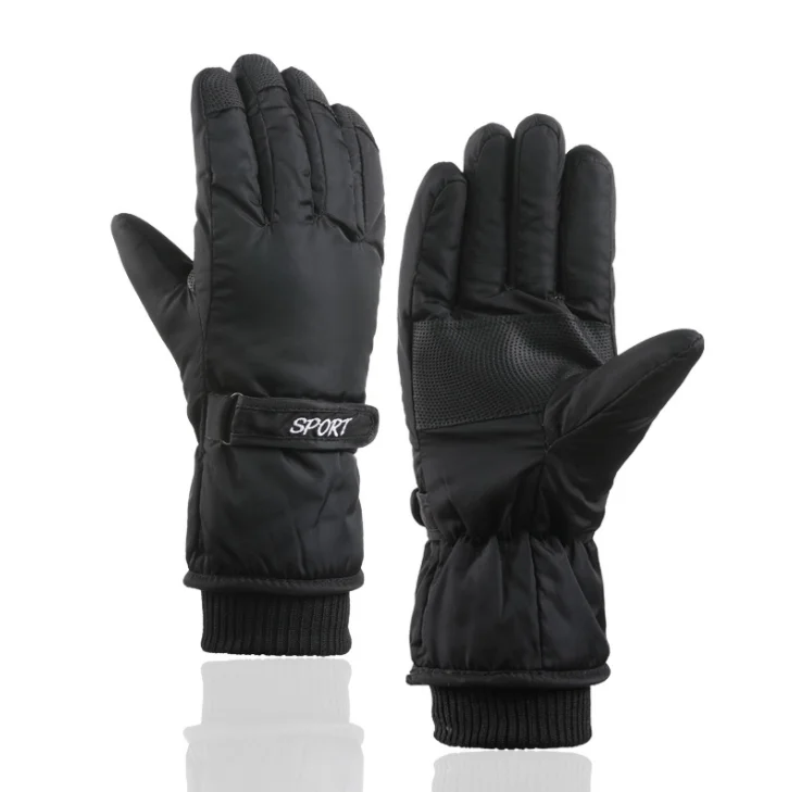 Fashion Winter five finger anti-skid touch screen waterproof Snowboard thermal pink red Ski gloves for women