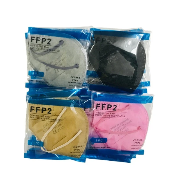 
2020 Factory direct disposable cotton colorful FFP2 face masks with CE. 