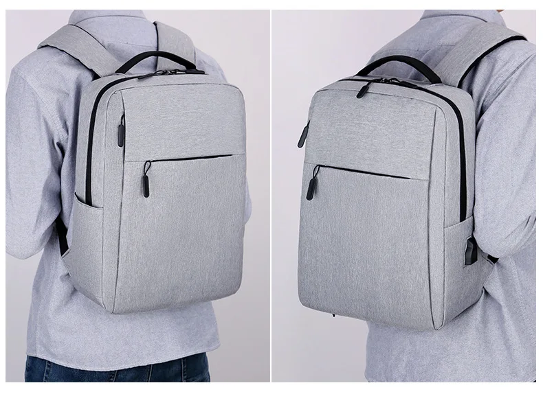 2022 ECO New Durable Laptops Travel Backpacks with USB Charging Port College School Computer Bag Gifts for Men and Women