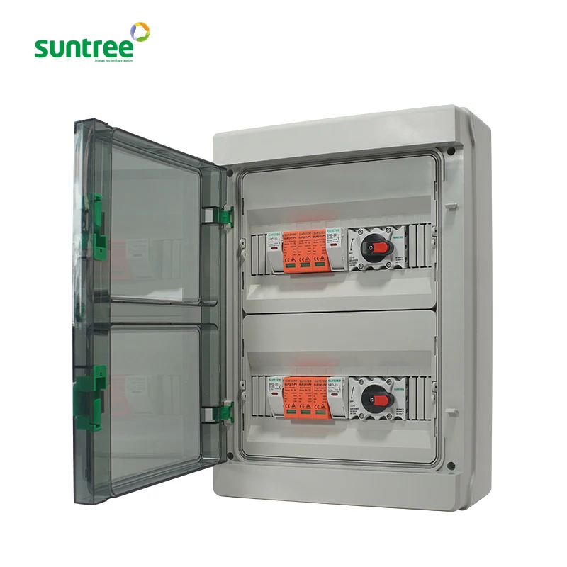 solar dc junction box pv combiner box with 4 strings  metal waterproof electrical boxes ip65