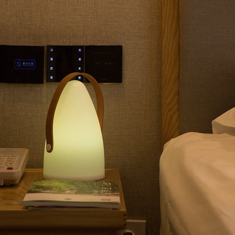 Clearance Price Modern Bullet Shape Rechargeable Portable Bedside RGB Lantern Led Table Lamps For Kids