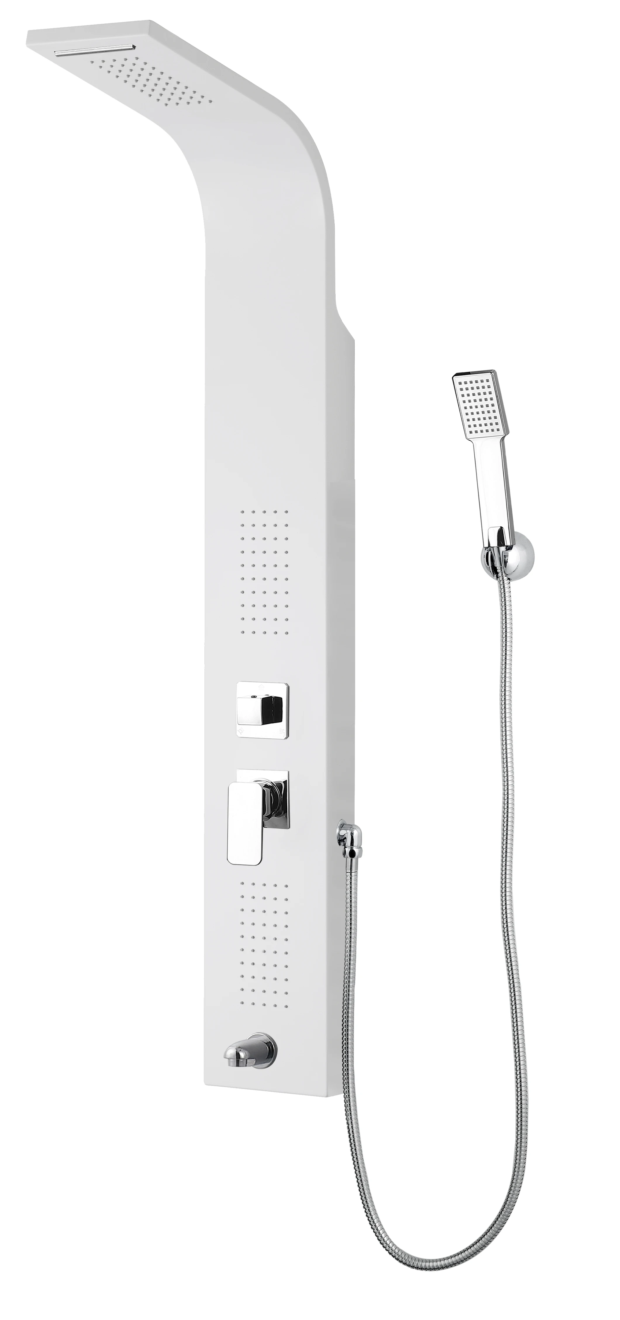Contemporary Hotel Villa Bathroom Project Modern Rainfall Faucets Luxury Massage Stainless Steel Shower Panels