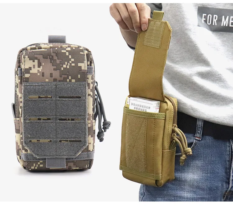 Water-resistant Small Molle Pouch Compact Tactical Gadget Gear Utility EDC Waist Pouch Bag