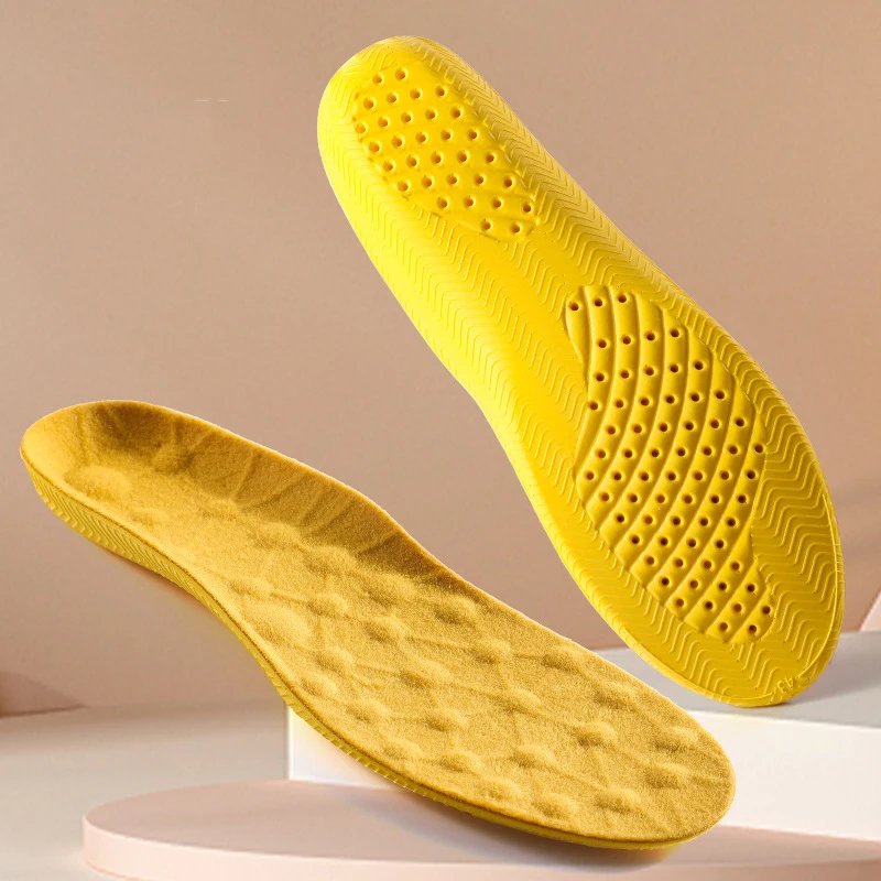 Thermostatic Heating Thickened Warm Insoles Winter Anti-odour Sweat Insoles Shock-absorbing Massage Padded Insoles