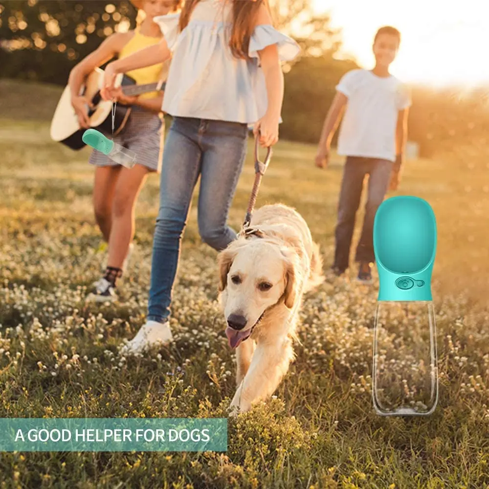 Диспенсер-фонтанчик для домашних животных, пластиковая дорожная бутылка для питьевой воды, маленькая миска для кошек, собак и еды