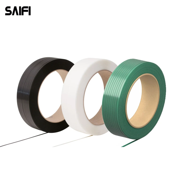 Автоматическая зеленая полиэфирная пластиковая обвязка в рулоне для машинной упаковки, ремешок для ПЭТ, лента для подержанных тюков для одежды