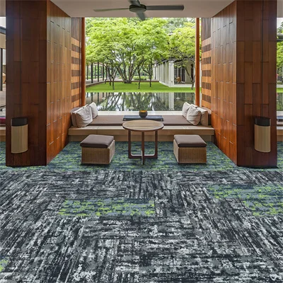 luxury living room carpet tiles modern european custom nylon printing hotel carpet