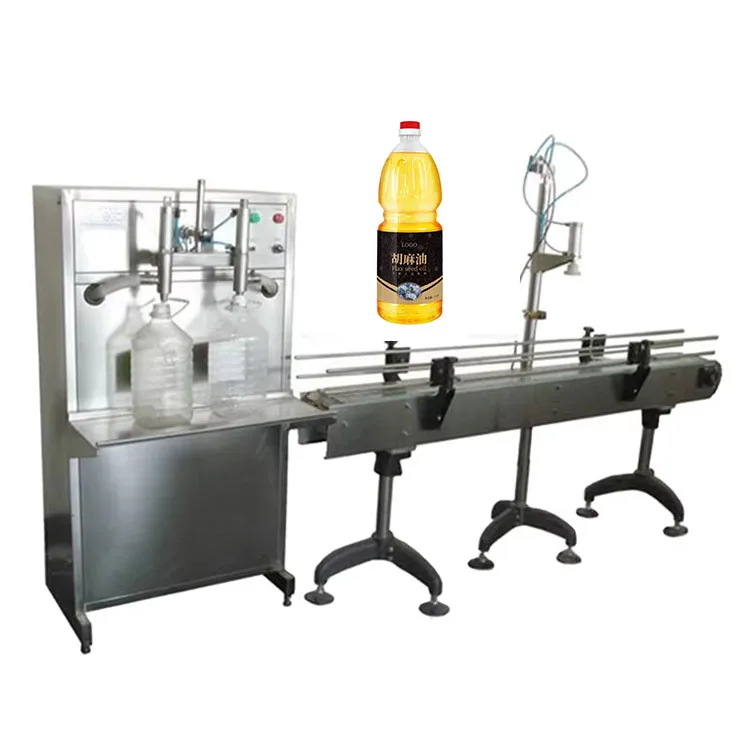 1-5L Semi Automatic 2 Nozzles Large Bottle Liquid Oil Filling Machine Water  Filling Machine
