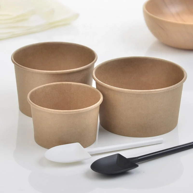 8 oz 240ml disposable paper bowl can be served with soup cover bowl small bowl ice cream ice cream paper cup