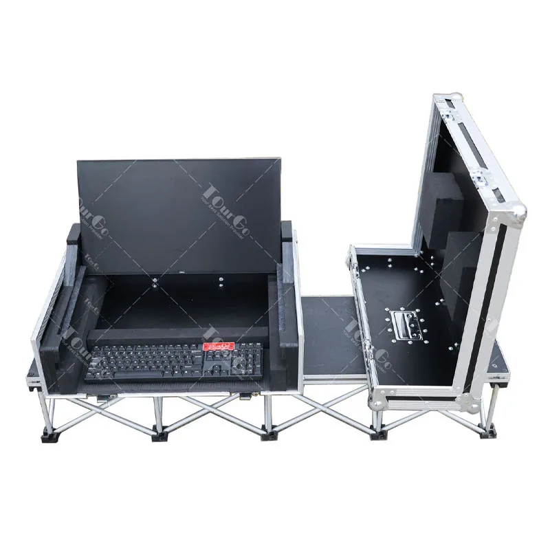 Пользовательские tourgo Lcd двойной монитор сенсорный экран рабочая станция Дорожный Чехол для 24-дюймовых мониторов DELL компьютер