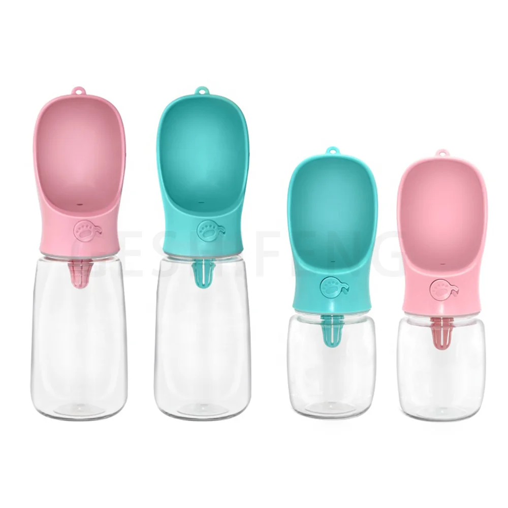 Luxury Abs 350Ml 550Ml Cat Drinker Manufacturer Plastic Travel Pet Portable Drinking Water Bottle Dog Bottles For Pet Outdoor