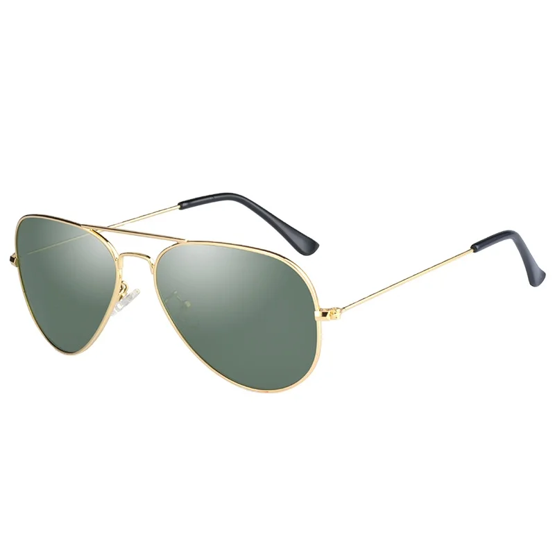 Stylish Unisex Frog-Shaped Polarized Sun Glasses UV400 Optical Lenses Gray Metal Alloy Custom High Driving Glasses Black